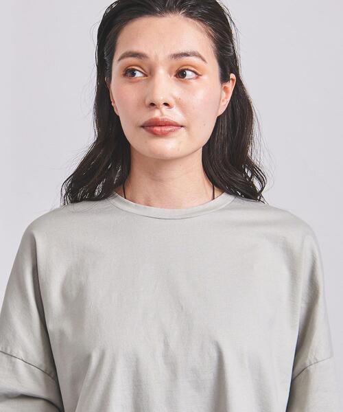 UNITED ARROWS（ユナイテッドアローズ）の「UWSC ラウンドヘム カットソー21FW†（Tシャツ/カットソー・レディース・ホワイト/ブラック/ライム/その他1・FREE）」の8枚目の写真