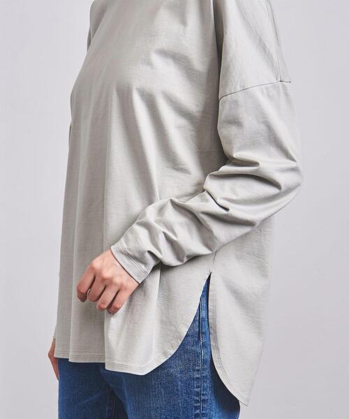 UNITED ARROWS（ユナイテッドアローズ）の「UWSC ラウンドヘム カットソー21FW†（Tシャツ/カットソー・レディース・ホワイト/ブラック/ライム/その他1・FREE）」の9枚目の写真