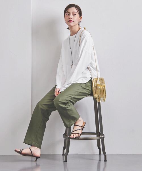 UNITED ARROWS（ユナイテッドアローズ）の「UWSC ラウンドヘム カットソー21FW†（Tシャツ/カットソー・レディース・ホワイト/ブラック/ライム/その他1・FREE）」の18枚目の写真