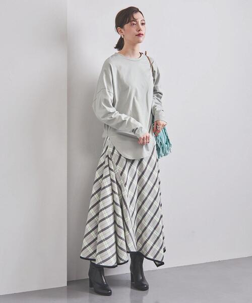 UNITED ARROWS（ユナイテッドアローズ）の「UWSC ラウンドヘム カットソー21FW†（Tシャツ/カットソー・レディース・ホワイト/ブラック/ライム/その他1・FREE）」の22枚目の写真