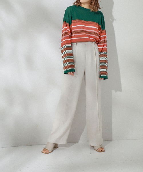 MATURED(マチュアード)の「【MATURED】Color straight pants(カラーストレートパンツ)(その他パンツ・レディース・ベージュ/ピンク/ブルー・1/2)」の19枚目の写真