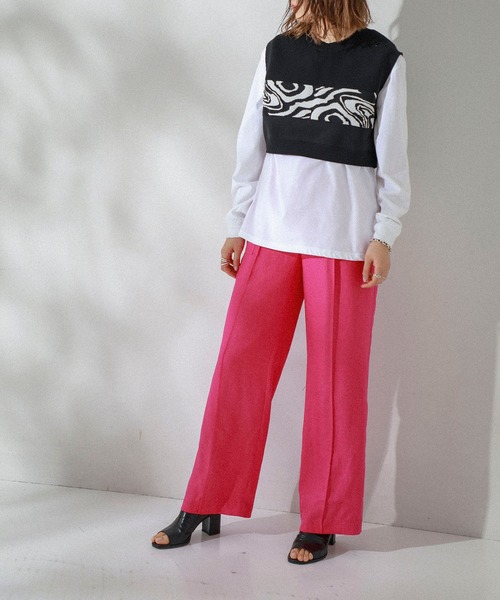 MATURED(マチュアード)の「【MATURED】Color straight pants(カラーストレートパンツ)(その他パンツ・レディース・ベージュ/ピンク/ブルー・1/2)」の9枚目の写真