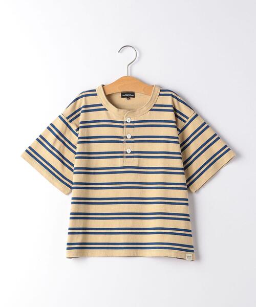 green label relaxing(グリーンレーベルリラクシング)の「【キッズ】TJ ヘンリーネックプルオーバー(Tシャツ/カットソー・キッズ・ネイビー/その他2/オフホワイト/その他1・135/115/105/125)」の3枚目の写真