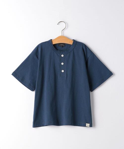 green label relaxing(グリーンレーベルリラクシング)の「【キッズ】TJ ヘンリーネックプルオーバー(Tシャツ/カットソー・キッズ・ネイビー/その他2/オフホワイト/その他1・135/115/105/125)」の1枚目の写真