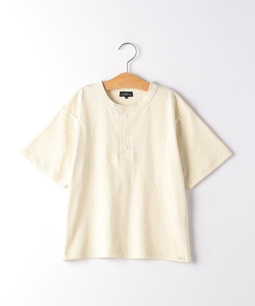 green label relaxing(グリーンレーベルリラクシング)の「【キッズ】TJ ヘンリーネックプルオーバー(Tシャツ/カットソー・キッズ・ネイビー/その他2/オフホワイト/その他1・135/115/105/125)」の2枚目の写真