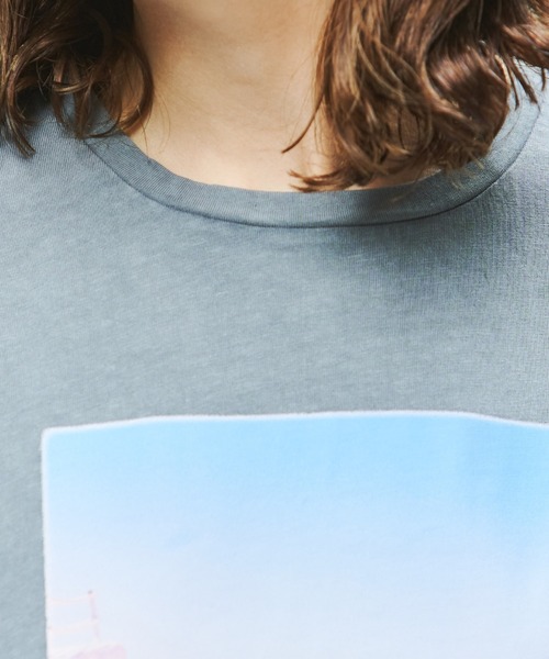 Chez toi（シェトワ）の「ピグメント加工フォトT（Tシャツ/カットソー・レディース・ピンクベージュ/オフホワイト/チャコールグレー・FREE）」の16枚目の写真