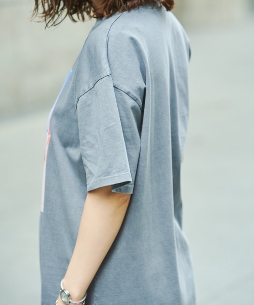 Chez toi（シェトワ）の「ピグメント加工フォトT（Tシャツ/カットソー・レディース・ピンクベージュ/オフホワイト/チャコールグレー・FREE）」の14枚目の写真