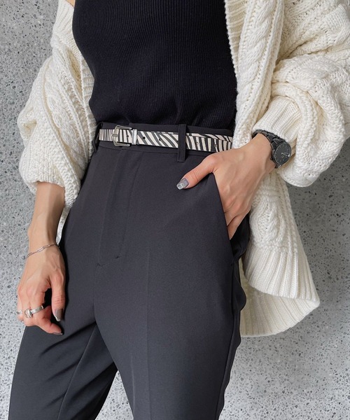 PAGEBOY（ページボーイ）の「ビンテージバックルベルト（ベルト・レディース・ブラック/ゼブラ・FREE）」の3枚目の写真