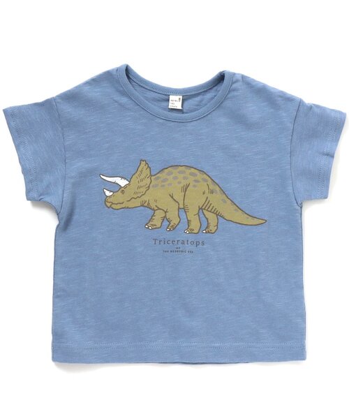 apres les cours（アプレレクール）の「バラエティきょうりゅうTシャツ（Tシャツ/カットソー・キッズ・ブルー/ブラウン/ミント・90/130/140/110/80/120/100）」の3枚目の写真