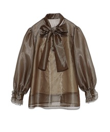 LILY BROWN | オーガンザボリュームボウブラウス(シャツ/ブラウス)