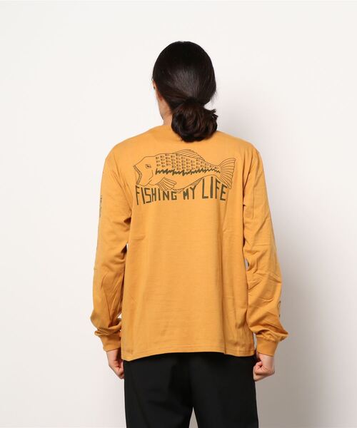 KRIFF MAYER（クリフメイヤー）の「抗菌プリントロンTEE(釣り)（Tシャツ/カットソー・メンズ・マスタード/グリーン/チャコール/グレー/オフホワイト・LARGE/X-LARGE/MEDIUM/SMALL）」の5枚目の写真