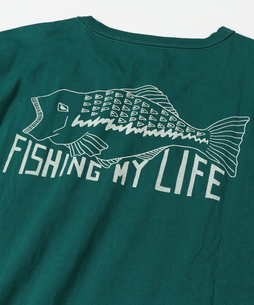 KRIFF MAYER（クリフメイヤー）の「抗菌プリントロンTEE(釣り)（Tシャツ/カットソー・メンズ・マスタード/グリーン/チャコール/グレー/オフホワイト・LARGE/X-LARGE/MEDIUM/SMALL）」の18枚目の写真