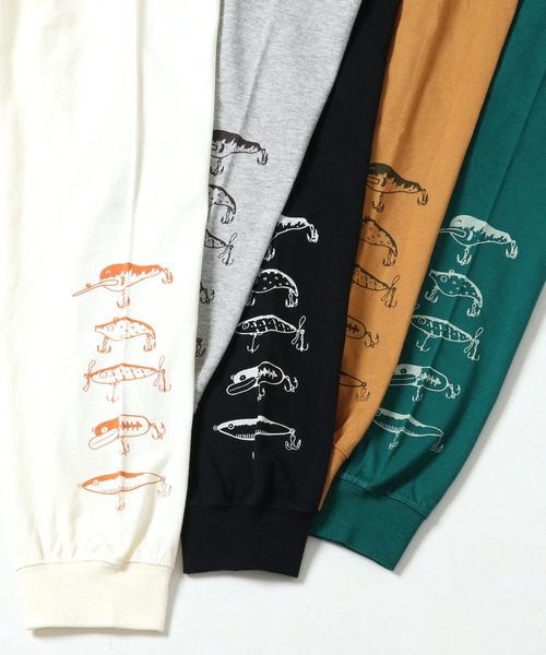 KRIFF MAYER（クリフメイヤー）の「抗菌プリントロンTEE(釣り)（Tシャツ/カットソー・メンズ・マスタード/グリーン/チャコール/グレー/オフホワイト・LARGE/X-LARGE/MEDIUM/SMALL）」の20枚目の写真