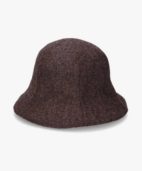 OVERRIDE（オーバーライド）の「OVERRIDE BRITISH TWEED TULIP（ハット・レディース・ブラック/ベージュ/ブラウン/グリーン・M/57.5cm）」の12枚目の写真