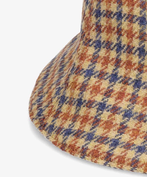 OVERRIDE（オーバーライド）の「OVERRIDE BRITISH TWEED TULIP（ハット・レディース・ブラック/ベージュ/ブラウン/グリーン・M/57.5cm）」の10枚目の写真