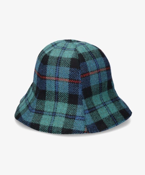 OVERRIDE（オーバーライド）の「OVERRIDE BRITISH TWEED TULIP（ハット・レディース・ブラック/ベージュ/ブラウン/グリーン・M/57.5cm）」の5枚目の写真