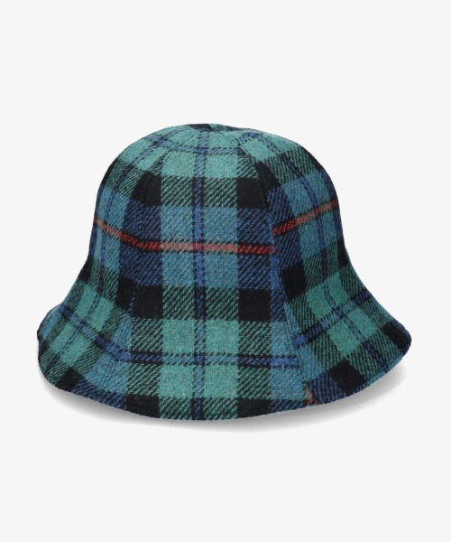 OVERRIDE（オーバーライド）の「OVERRIDE BRITISH TWEED TULIP（ハット・レディース・ブラック/ベージュ/ブラウン/グリーン・M/57.5cm）」の7枚目の写真