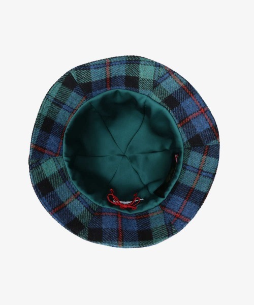 OVERRIDE（オーバーライド）の「OVERRIDE BRITISH TWEED TULIP（ハット・レディース・ブラック/ベージュ/ブラウン/グリーン・M/57.5cm）」の11枚目の写真