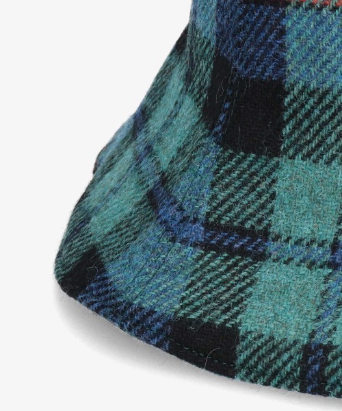 OVERRIDE（オーバーライド）の「OVERRIDE BRITISH TWEED TULIP（ハット・レディース・ブラック/ベージュ/ブラウン/グリーン・M/57.5cm）」の9枚目の写真