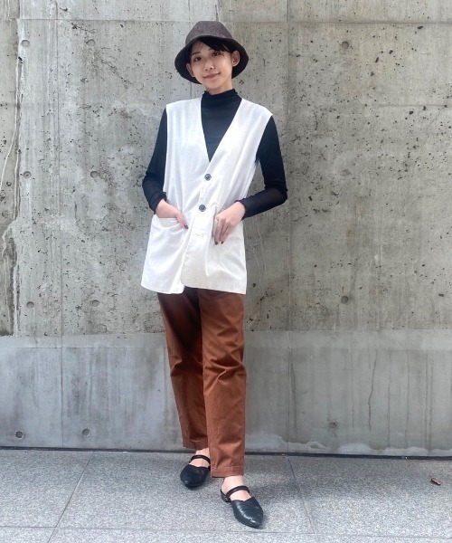 OVERRIDE（オーバーライド）の「OVERRIDE BRITISH TWEED TULIP（ハット・レディース・ブラック/ベージュ/ブラウン/グリーン・M/57.5cm）」の16枚目の写真