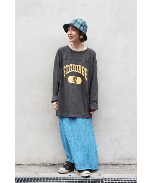 OVERRIDE（オーバーライド）の「OVERRIDE BRITISH TWEED TULIP（ハット・レディース・ブラック/ベージュ/ブラウン/グリーン・M/57.5cm）」の20枚目の写真