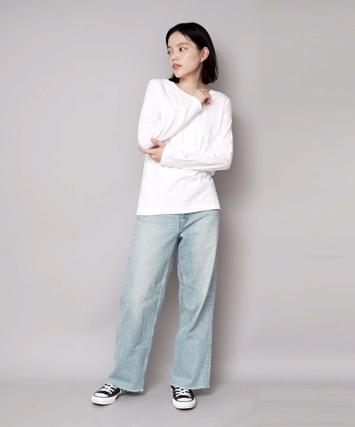 HANES(ヘインズ)の「【HANES/ヘインズ】JAPAN FIT for Her LongSleeveアソート2P(2枚組)(Tシャツ/カットソー・レディース・その他1/その他3・MEDIUM/LARGE)」の12枚目の写真