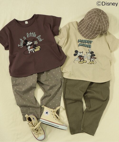 Disney（ディズニー）の「/ディズニーキャラクター 3柄Tシャツ（Tシャツ/カットソー・キッズ・チャコール/ブラウン/イエロー・110/130/80/140/120/90/100）」の4枚目の写真