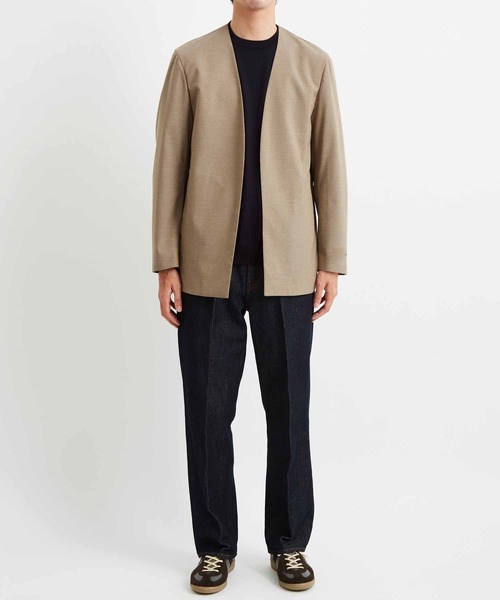 ADAM ET ROPE'（アダムエロペ）の「【Carreman】ルーム ジャケット/ストレッチ性/シーズンレス/セットアップ対応/UNISEX（ノーカラージャケット・メンズ・ブラック/グレー/イエロー系その他3・S/M/L）」の8枚目の写真