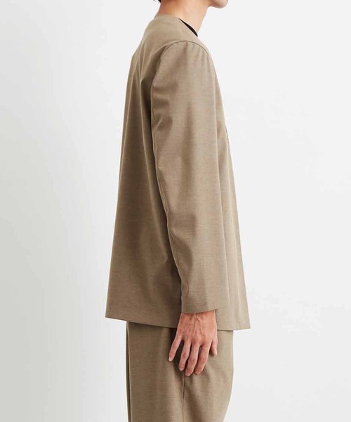 ADAM ET ROPE'（アダムエロペ）の「【Carreman】ルーム ジャケット/ストレッチ性/シーズンレス/セットアップ対応/UNISEX（ノーカラージャケット・メンズ・ブラック/グレー/イエロー系その他3・S/M/L）」の6枚目の写真