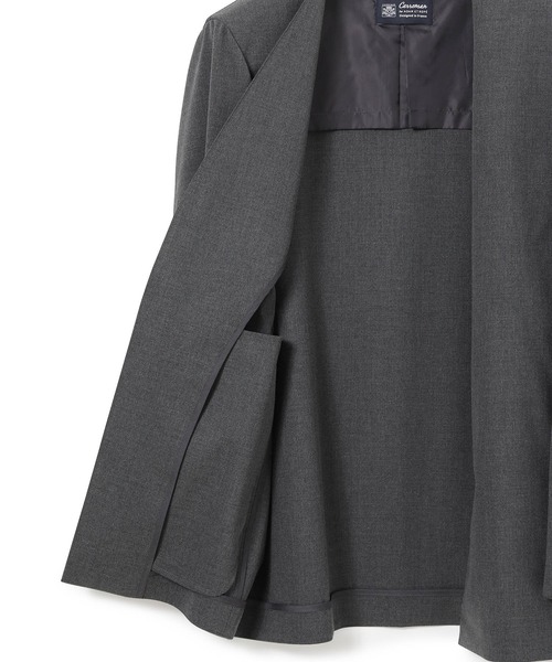 ADAM ET ROPE'（アダムエロペ）の「【Carreman】ルーム ジャケット/ストレッチ性/シーズンレス/セットアップ対応/UNISEX（ノーカラージャケット・メンズ・ブラック/グレー/イエロー系その他3・S/M/L）」の13枚目の写真