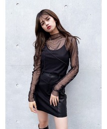 ENVYM | アウトシームシアーＴＯＰＳ(Tシャツ/カットソー)