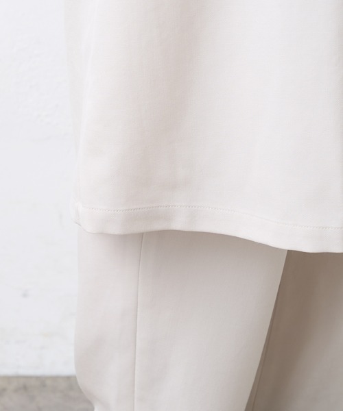 ETHOSENS（エトセンス）の「【ETHOSENS×Lui's /エトセンス×ルイス】ライトロングコート（トレンチコート・メンズ・バーガンディー/ライトベージュ・1/2）」の17枚目の写真