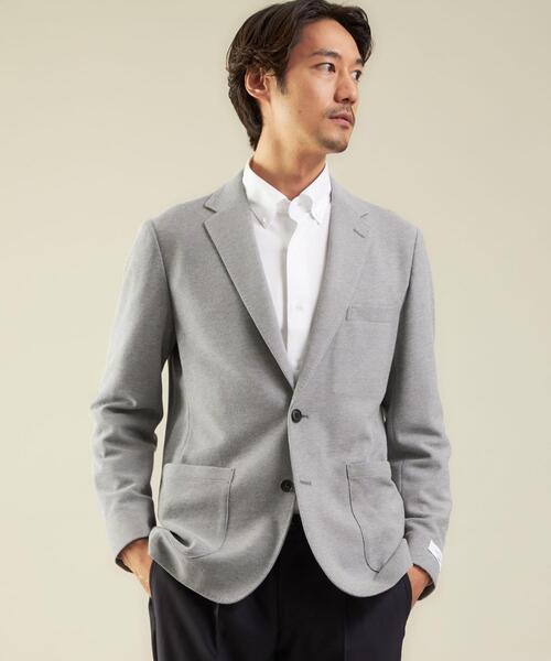 green label relaxing（グリーンレーベルリラクシング）の「OLT＜green label relaxing＞ ECO ハニカム ジャージ 2B NT 2PP- ジャケット（テーラードジャケット・メンズ・コバルトブルー/ライトグレー・S/M/L/XL）」の18枚目の写真