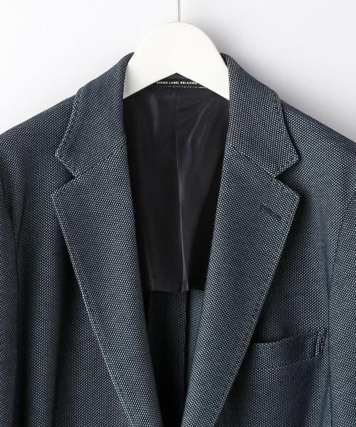 green label relaxing（グリーンレーベルリラクシング）の「OLT＜green label relaxing＞ ECO ハニカム ジャージ 2B NT 2PP- ジャケット（テーラードジャケット・メンズ・コバルトブルー/ライトグレー・S/M/L/XL）」の11枚目の写真