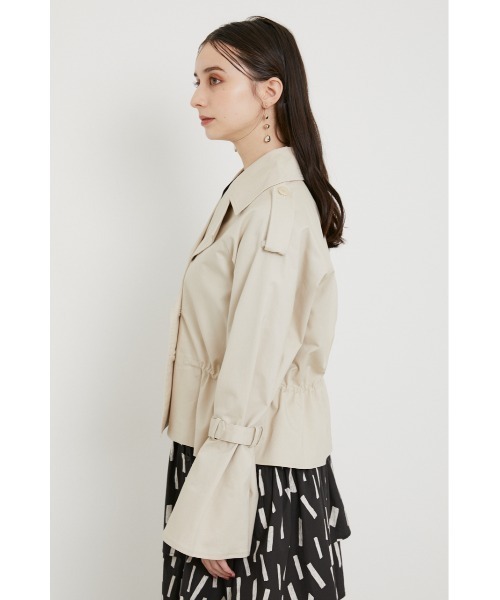 rienda(リエンダ)の「サイドドロストショートトレンチコート(トレンチコート・レディース・ライトベージュ/ブラック/ブラウン・FREE)」の9枚目の写真