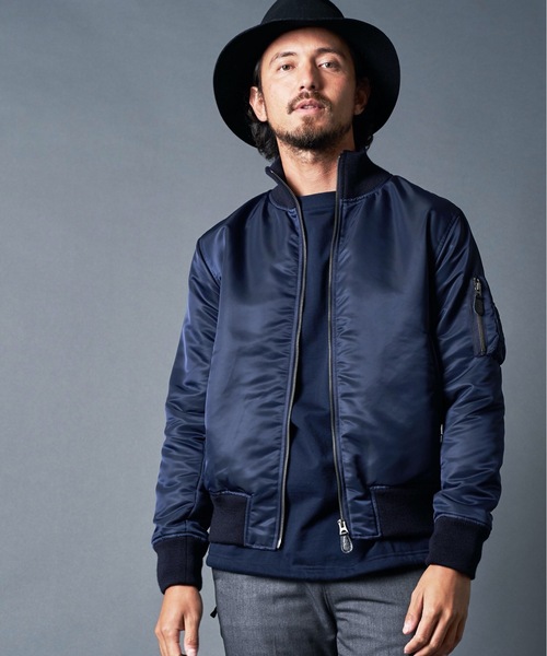 Magine（マージン）の「NYLON THINSULATE STAND RIB MA-1 JKT ナイロン 