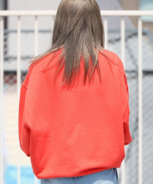 RASSVET / PACCBET（ラスベート）の「PACCBETT/ラスべート MENS COTTON REFLECTIVE SWEATSHIRT スウェット ドロップショルダー トレーナー ビッグシルエット（スウェット・メンズ・ダークグリーン/レッド・XL/M/L）」の18枚目の写真