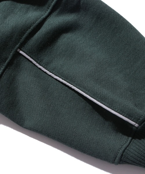 RASSVET / PACCBET（ラスベート）の「PACCBETT/ラスべート MENS COTTON REFLECTIVE SWEATSHIRT スウェット ドロップショルダー トレーナー ビッグシルエット（スウェット・メンズ・ダークグリーン/レッド・XL/M/L）」の10枚目の写真