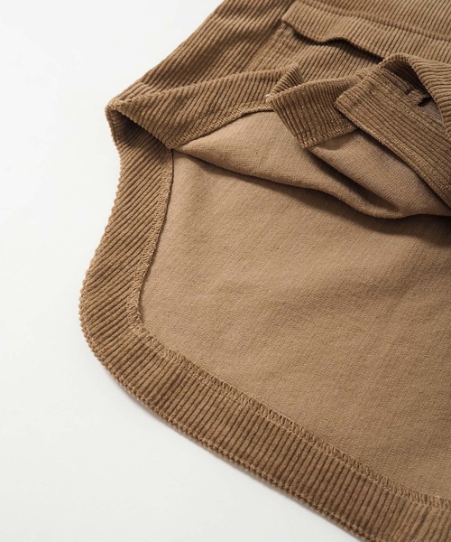 Crisp(クリスプ)の「コーデュロイオーバージャケット(テーラードジャケット・レディース・ブラウン/アイボリー・FREE)」の13枚目の写真