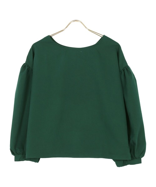 KOBE LETTUCE（コウベレタス）の「バルーンスリーブプルブラウス（シャツ/ブラウス・レディース・ブラック/ブラック系その他/ピンク/ネイビー/オフホワイト/モスグリーン・FREE）」の5枚目の写真