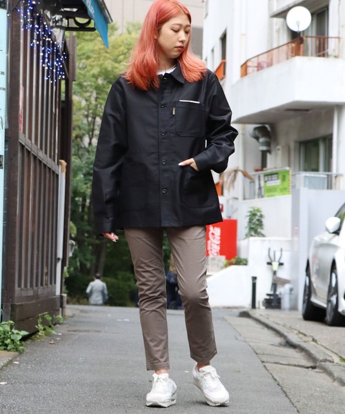 orSlow モールスキンカバーオールジャケット ブラック　サイズ2 Lee - DUNGAREES】VINTAGE LOCO JACKET - PURE BLACK