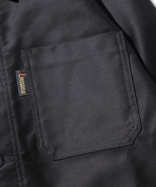 Le LABOUREUR(ラブルール)の「LE LABOUREUR/ル・ラブルール MOLE SKIN 400 COVERALL JK モールスキン カバーオール オーバーサイズ(カバーオール・メンズ・パープル/ブラック・3/1/2)」の10枚目の写真