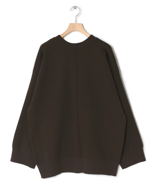 w closet（ダブルクローゼット）の「12Gポリニジュウスカーディガン（カーディガン/ボレロ・レディース・パープル/オフホワイト/グリーン/ダークブラウン系1・FREE）」の5枚目の写真