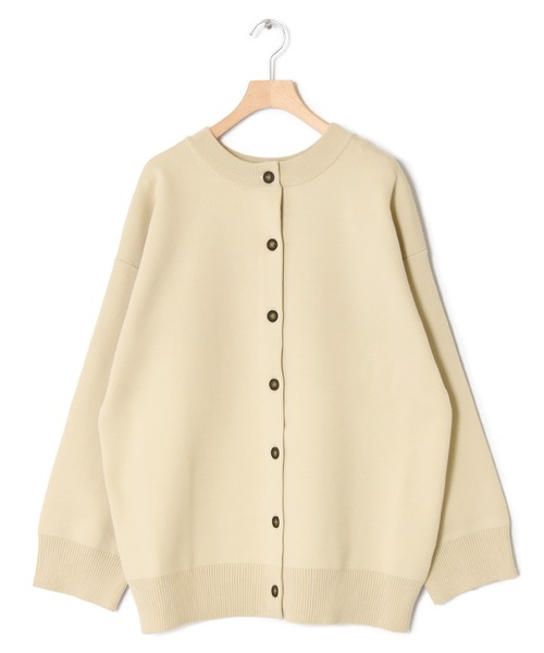 w closet（ダブルクローゼット）の「12Gポリニジュウスカーディガン（カーディガン/ボレロ・レディース・パープル/オフホワイト/グリーン/ダークブラウン系1・FREE）」の22枚目の写真