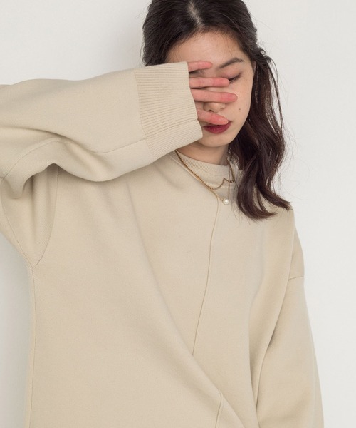 w closet（ダブルクローゼット）の「12Gポリニジュウスカーディガン（カーディガン/ボレロ・レディース・パープル/オフホワイト/グリーン/ダークブラウン系1・FREE）」の9枚目の写真