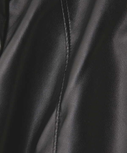 N.(N. Natural Beauty Basic)(エヌエヌナチュラルビューティーベーシック)の「【追加生産】【S Size Line】フェイクレザージャケット(ブルゾン・レディース・ブラック/ベージュ・SMALL/MEDIUM)」の19枚目の写真