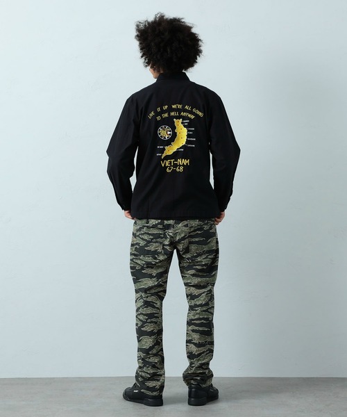 Alpha Industries（アルファインダストリーズ）の「バック刺繍 ミリタリーシャツ（シャツ/ブラウス・メンズ・ブラック/アーミー・MEDIUM/LARGE/X-LARGE）」の6枚目の写真