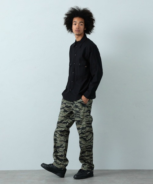 Alpha Industries（アルファインダストリーズ）の「バック刺繍 ミリタリーシャツ（シャツ/ブラウス・メンズ・ブラック/アーミー・MEDIUM/LARGE/X-LARGE）」の16枚目の写真