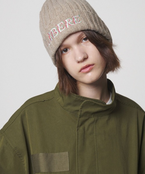 LIBERE（リベーレ）の「LIBERE リベーレ / GLITCH BEANIE ビーニー ニットキャップ / 215408-215409（ニットキャップ/ビーニー・レディース・ベージュ/ネイビー・FREE）」の2枚目の写真