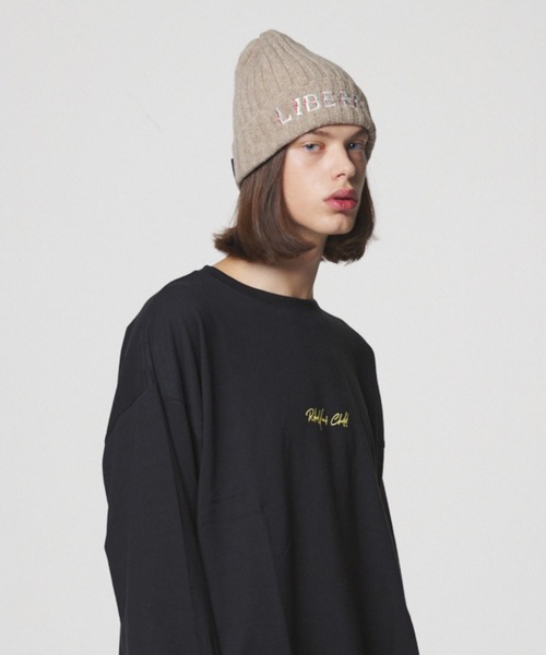 LIBERE（リベーレ）の「LIBERE リベーレ / GLITCH BEANIE ビーニー ニットキャップ / 215408-215409（ニットキャップ/ビーニー・レディース・ベージュ/ネイビー・FREE）」の7枚目の写真